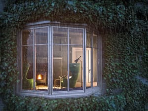 MCZ Deco pelletkachel zwart vrijstaand in serre