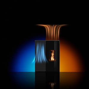 MCZ Eiko 365 pelletkachel met verwarmings- en koelfunctie