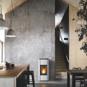 MCZ Mida pelletkachel modern design wit